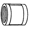 American Imaginations 1.5 in. x 1.5 in. Galvanized Coupling AI-35747